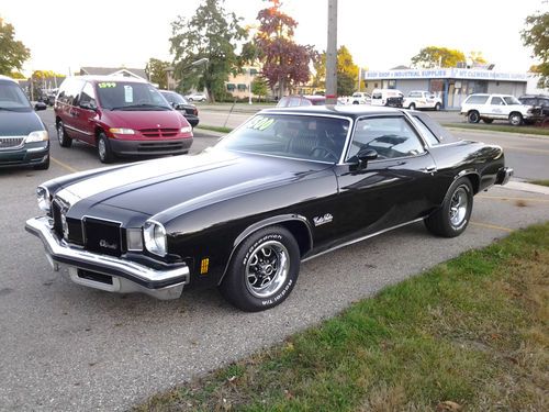 1974 oldsmobile cutlass salon 2 door triple black - excellent condition!