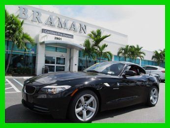 11 certified jet black z-4 sdrive 30i 3l i6 convertible*red kansas leather seats