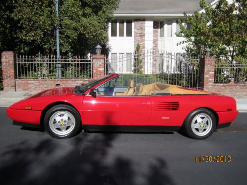 Mint condition red 1989 ferrari mondial t cabriolet