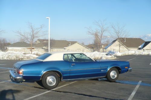 Classic 1974 mercury montego mx royal blue matching numbers