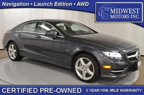 2012 mercedes benz cls550 4matic awd certified special launch edition loaded