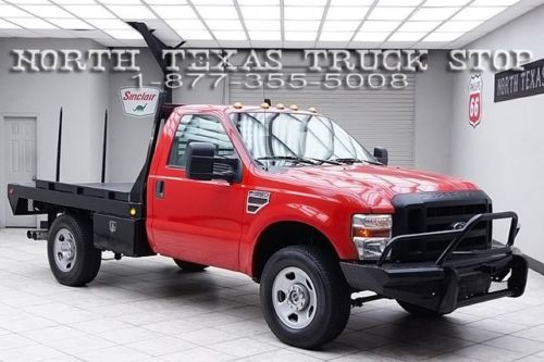 2010 ford f350 diesel 4x4 srw xl flat bed regular cab hay spike 1 texas owner