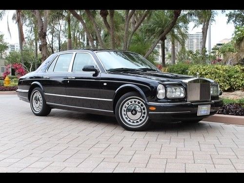 2000 rolls royce silver seraph black sapphire only 21k sunroof serviced showroom