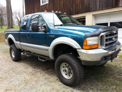 2000 ford f-250 super duty xlt 4x4 pickup 4-door 7.3l 6-speed manual stick