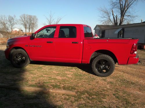 2012 dodge ram 1500 crew 4x4, powder coated 20" rims, w/ram boxes no reserve