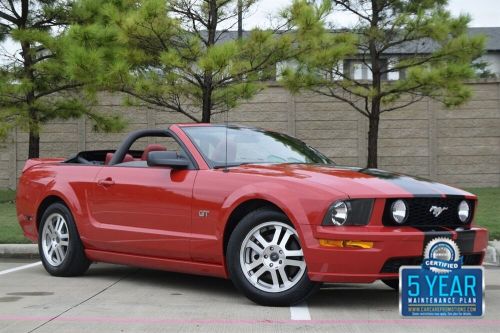 2005 mustang gt premium convertible auto 28k orig mile red lthr