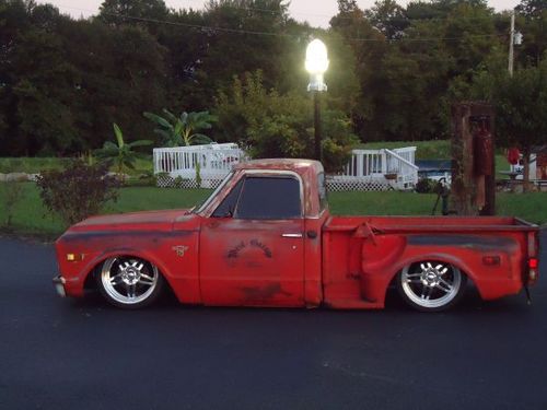 1972 chevy c10 rat rod pickup shop truck driver