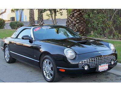 2004 ford thunderbird/ hard top clean pre-owned convertible convertible