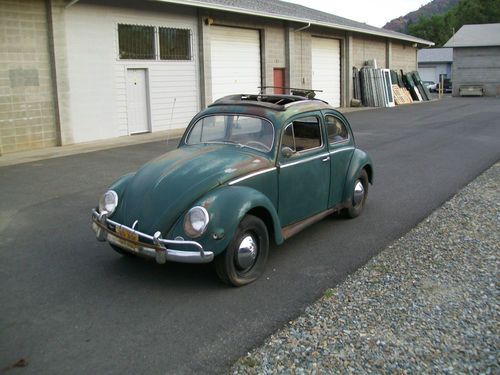 1956 vw oval ragtop patina