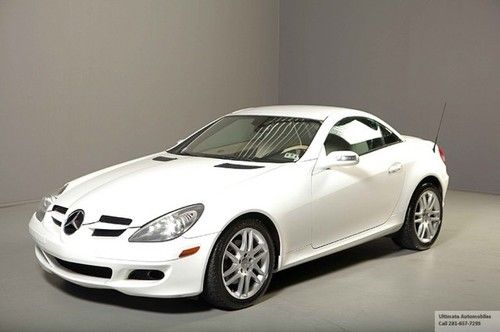 2007 mercedes benz slk280 convertible arctic white leather xenons prem pkg 3 !