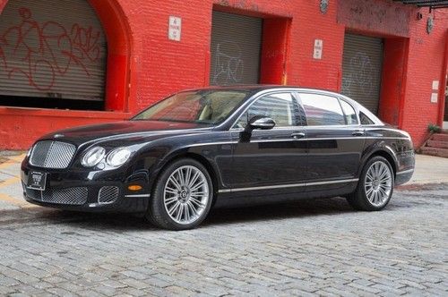 2013 bentley continental flying spur speed in onyx with a magnolia interior