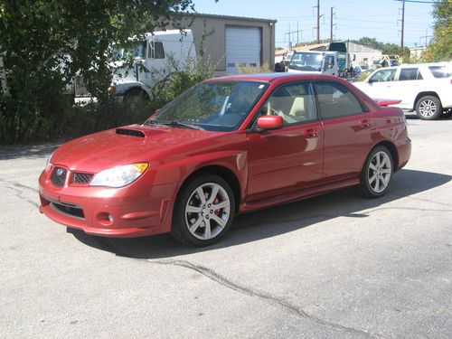 2007 subaru impreza wrx  limited sedan 4-door 2.5lturbo,red pearl,5 speed,loaded