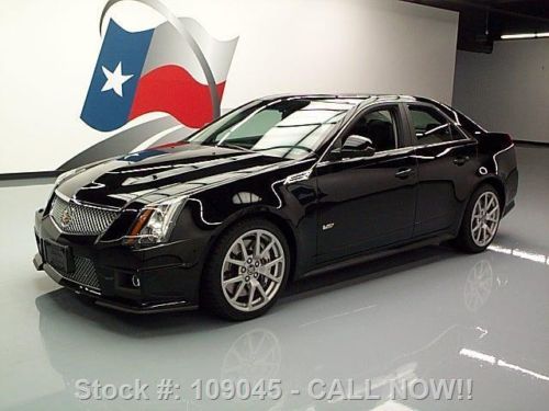 2010 cadillac cts-v sedan auto pano sunroof nav 30k mi texas direct auto