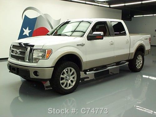 2009 ford f150 king ranch crew 4x4 sunroof nav 20&#039;s 80k texas direct auto