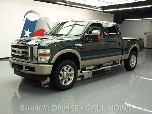 2008 ford f-250 king ranch crew diesel 4x4 sunroof 65k texas direct auto