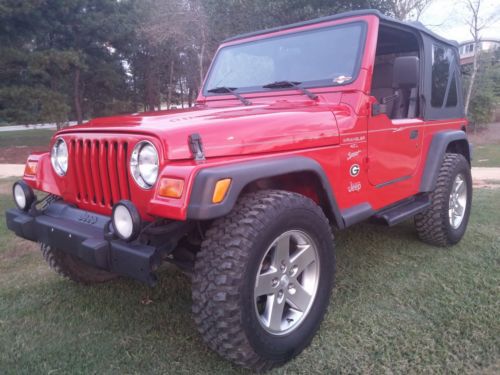 2001 jeep wrangler sport 2-door 4.0l 5 speed  soft top upgrades &amp;  extra clean