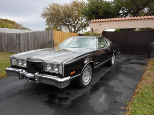 1976 mercury montego mx.351cu.white leather int. silver/black cherry new paint.