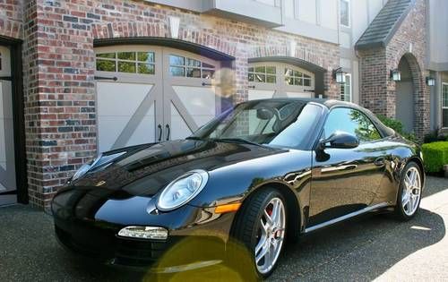 2011 porsche 911 carrera s convertible triple black 4,736 miles !