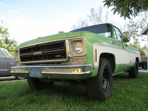 1976 gmc sierra 2500 camper special fleetside 454 auto a/c survivor no reserve