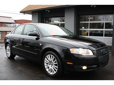 2007 audi a4 quattro 2.0l turbo black on black clean car