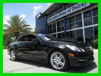 12 certified black e-550 4.6l v8 convertible *black ash wood trim *navigation