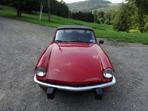 1980 triumph spitfire (red)