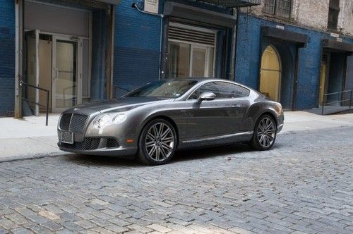 2013 bentley continental gt speed in granite with a beluga interior