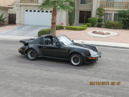 1980 porsche 911 sc targa wide body no reserve 103k miles a/c black on black