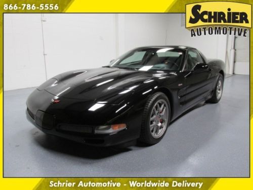 2004 chevy corvette z06 black 6 speed manual chevrolet 14k miles