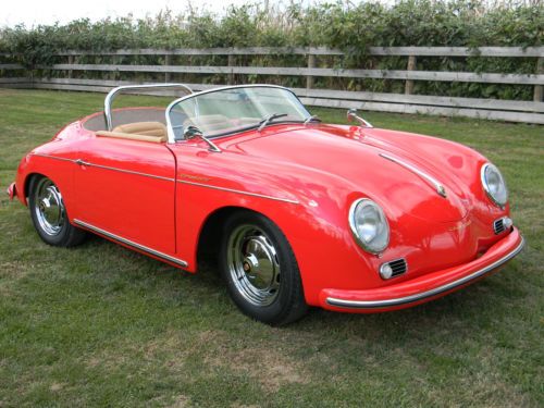 Beautiful 1957 porsche 356 speedster replica - less than 1,000 miles - flawless