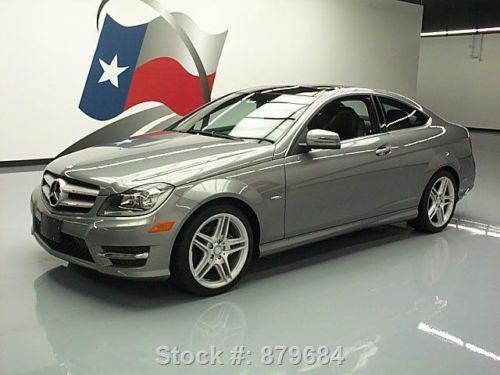 2012 mercedes-benz c250 coupe p1 pano sunroof nav 12k texas direct auto