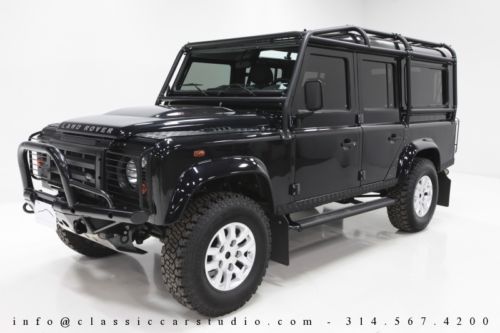 1983 berkshire land rover defender 110: 2.6l turbo diesel, 6-spd, leather &amp; more