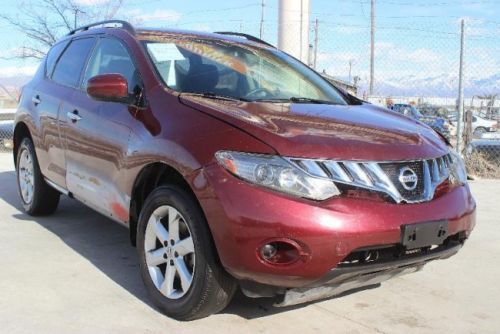 2009 nissan murano s awd damaged rebuilder runs!! must see!! priced to sell l@@k