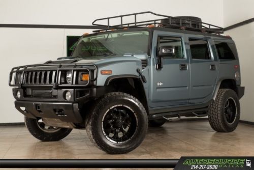 2006 hummer h2 4wd roof rack side steps grill guard