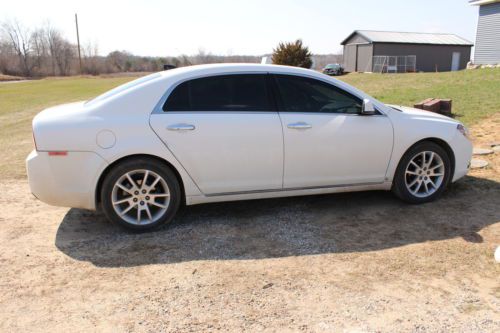 2012 white chevy malibu ltz.black leather interior.remote start.tinted windows.