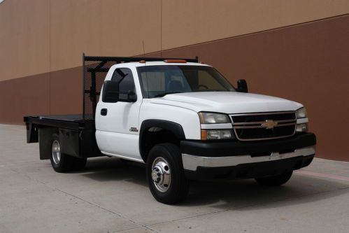 06 chevy silverado 3500 6.6l duramax diesel, allison 2wd, one-owner, flat bed