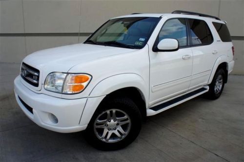 2004 toyota sequoia limited 4wd leather heated seats sunroof third row seat nice