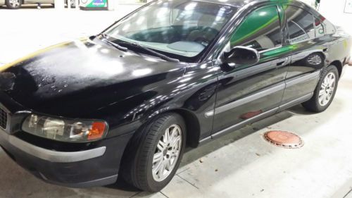 Black 2003 volvo s60 base sedan 4-door 2.4l cd no reserve