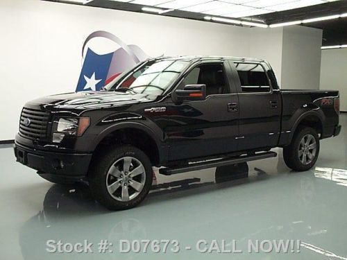 2012 ford f-150 fx4 crew 5.0 4x4 leather rear cam 22k texas direct auto