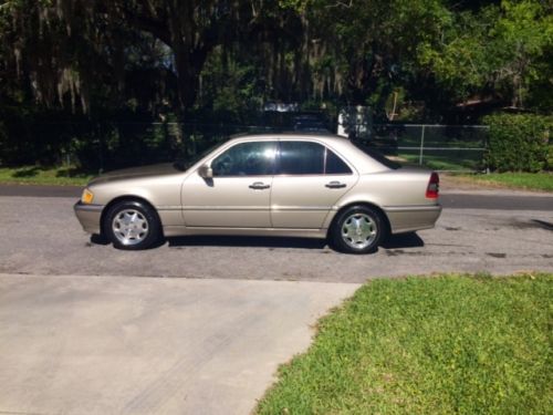 Mint! gold 1998 mercedes benz c 230 power everything!