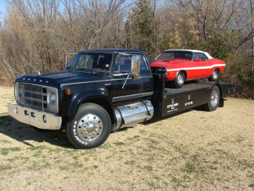 1977 dodge d700 car hauler - custom built &amp; owned by the legendary cotton owens!