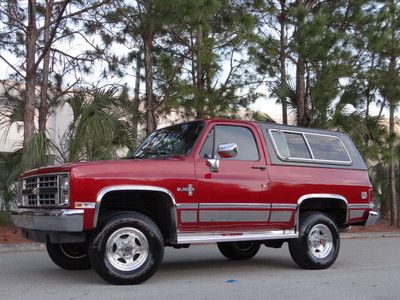 1986 chevy k5 blazer 4x4 no reserve auction silverado florida clean history!