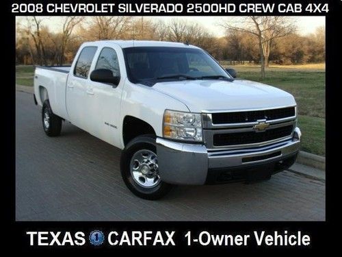 2008 chevrolet silverado 2500hd crew cab long bed 4x4 clean texas one owner