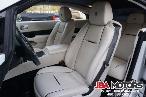 2014 rolls-royce wraith coupe matte white wrap starlight headliner 24 whls