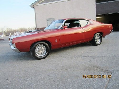 1969 torino cobra q code 428 cj original 4 speed posi rare! deluxe marti report