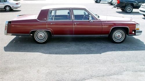 1987 cadillac fleetwood d'elegance sedan pkg~~burgundy~28k original