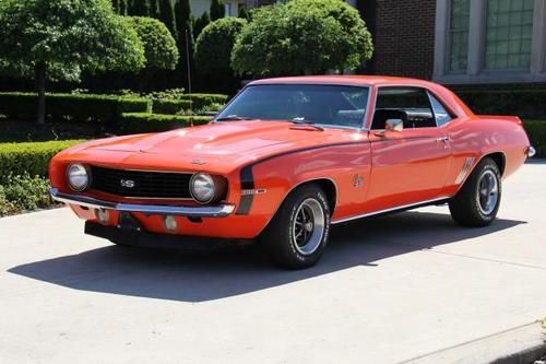 1969 camaro 396 4 speed hounds tooth hugger orange