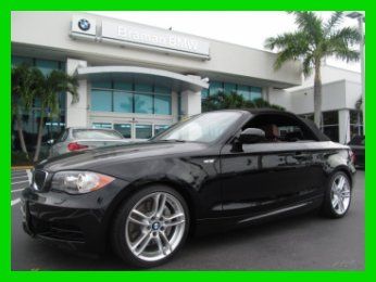 11 certified jet black 135-i convertible *m-sport / premium &amp; convenience pkg