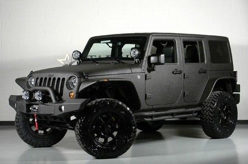 Starwood custom! leather, smittybilt bumper/winch, 4 lift, kevlar lined