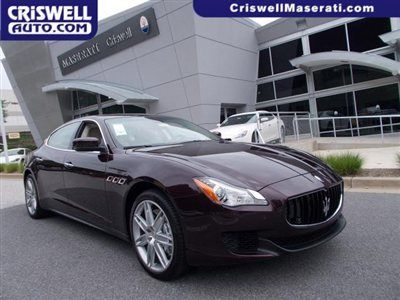 New 2014 maserati quattroporte gts ferrari 3.8 liter v8 bordeaux black red